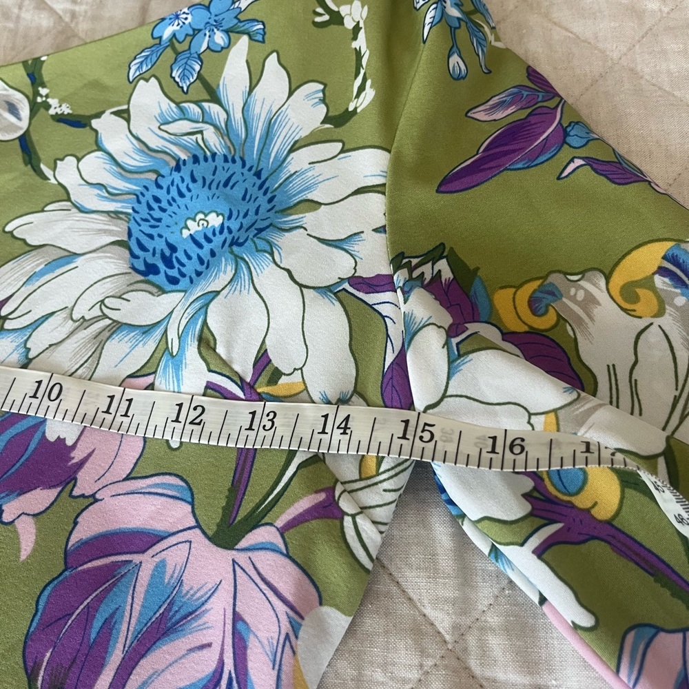 Tuckernuck Green Floral One-Shoulder Maxi Dress - Picture 9 of 15